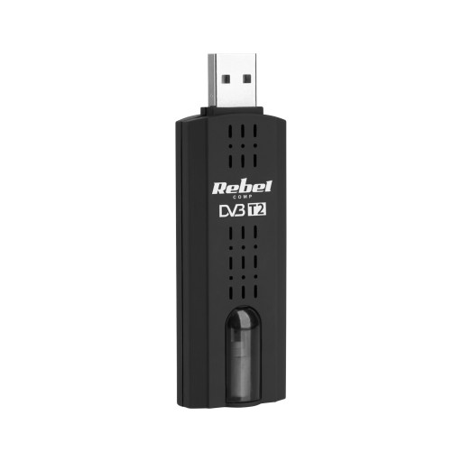 ЦИФРОВОЙ ТЮНЕР USB DVB-T/DVB-T2/DVB-C KOM-1060 H.265/HEVC REBEL