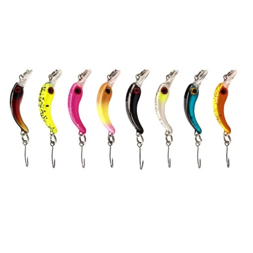 НАБОР 8х воблеров MINNOW FISHING LURE Щука СУДАК Окунь 1,5г 4см