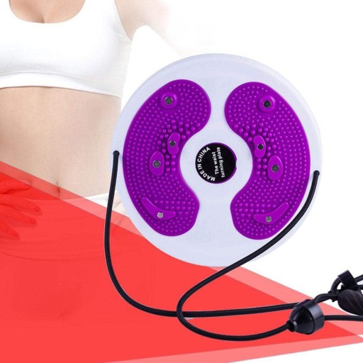 ВРАЩАЮЩИЙСЯ TWISTER TWIST ДИСК НА ПОЯСИИ С ВЕРЕВКОЙ, НАГРУЗКА 120 КГ ФИОЛЕТОВЫЙ