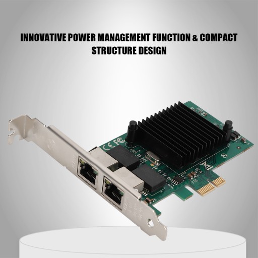 Двухпортовая сетевая карта Gigabit Ethernet PCI-E