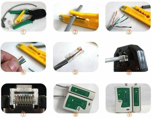 СЪЕМНИК ДЛЯ КАБЕЛЬНОГО ТЕСТЕРА RJ45 Щипцы для обжима LAN3 ИНСТРУМЕНТ