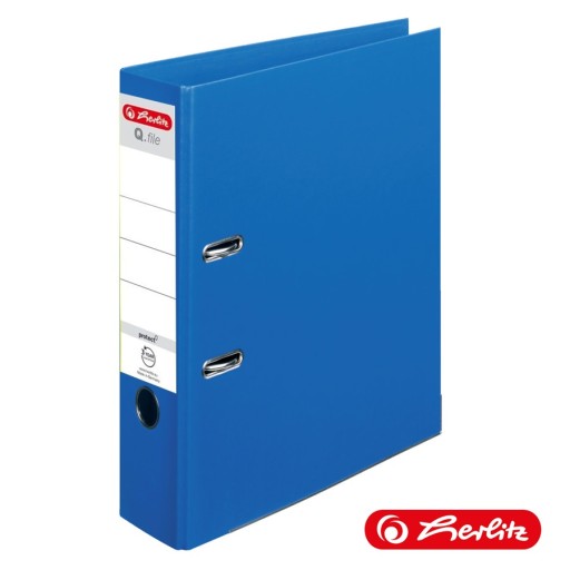 Папка Herlitz Q.File А4 8см темно-синяя