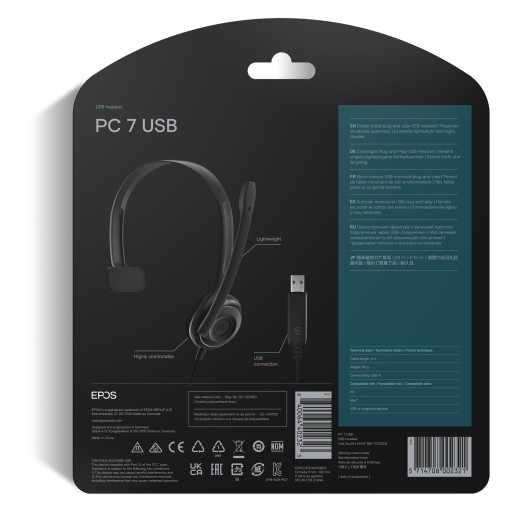 Гарнитура с USB-микрофоном — Epos PC 7 USB (PC7)