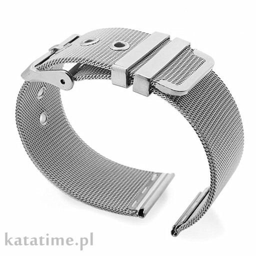 Bransoletka pasek do zegarka do smartwatcha mesh milanese 16 mm stalowa HIT