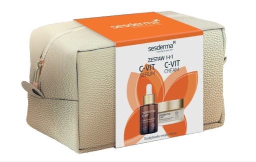 SESDERMA набор C-VIT крем + сыворотка + КОСМЕТИЧКА