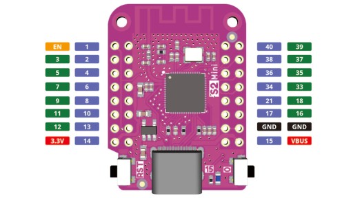 ESP32 S2FN4R2 S2 Mini USB C Wi-Fi-модуль