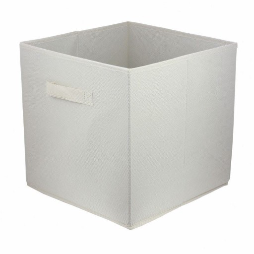 Pudełko tekstylne 31x31x31 kremowe
