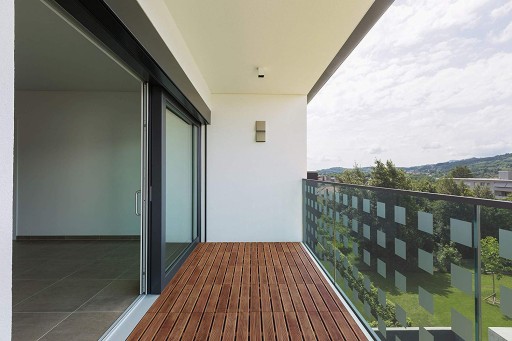 Panel drewniany na taras balkon 4szt - 1m2 brązowy