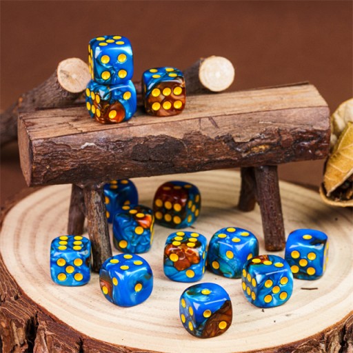 ZESTAW 10 KOSTEK K6 RPG KOŚĆ SZEŚCIOŚCIENNA YONDU UDONTA 1,1 CM