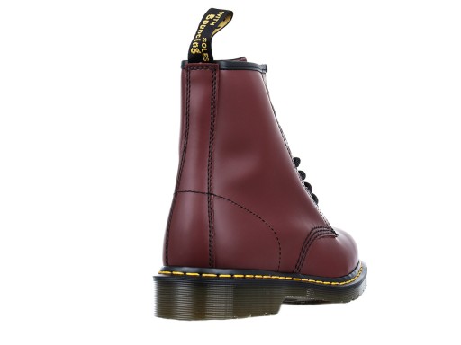 Доктор обувь Martens Вишнево-красный гладкий 37