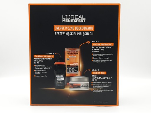 Набор мужской косметики Loreal Men Energy ПОДАРОК ​​на День Рождения 3 товара