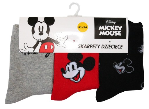 НОСКИ Носки MICKEY MOUSE 3 шт 27/30