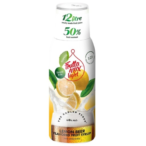 КОНЦЕНТРАТ СИРОПА FruttaMax LIGHT ДЛЯ ГАЗИРОВАННЫХ НАПИТКОВ RADLER СО ВКУСОМ ЛИМОНА