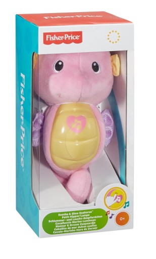 FISHER PRICE CALMESTER SEA HORSE PINK LIGHT SOUND DGH83
