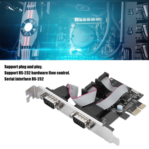 2-portowy konwerter portu szeregowego pci-e na rs232 Adapter kontrolera pci express