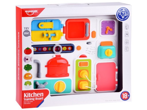 Манипулятивная доска для кухни со звуковыми эффектами и подсветкой Montessori ZA4658