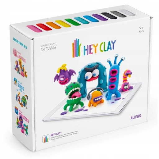 HEY CLAY Masa plastyczna Duży Zestaw - Obcy