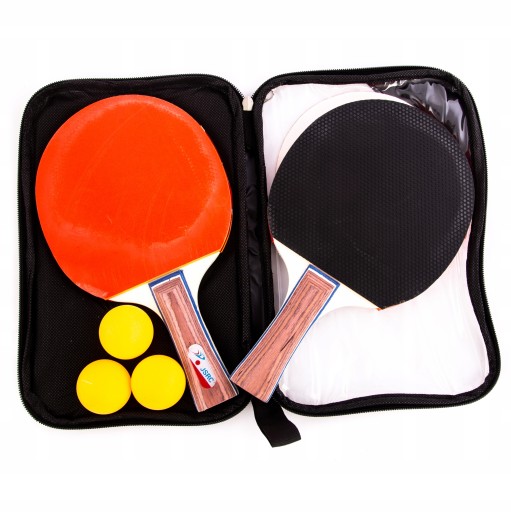 PALETKI DO TENISA PING PONG PIŁECZKI ZESTAW ETUI
