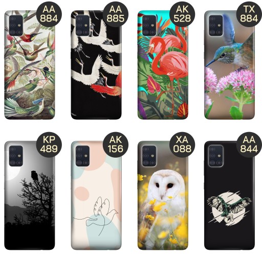 ETUI DO SAMSUNG GALAXY A51 5G WZORY PTAKI PTAK PAPUGA KOLIBER OBUDOWA CASE