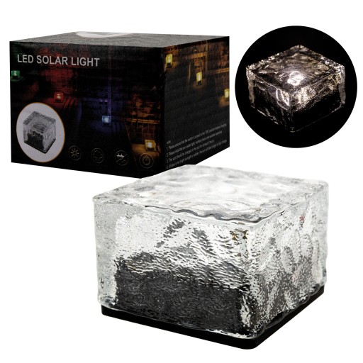 Светодиодная солнечная лампа для сада Ice Cube 7x7, солнечная декоративная прочная