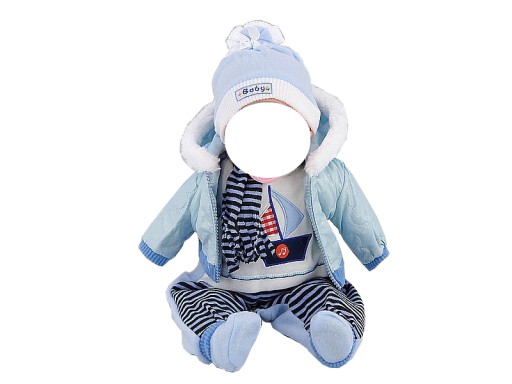 Одежда NEW BABY для кукол BORN, комбинезон мягкий РОЗОВЫЙ, спальный мешок СОВА 84