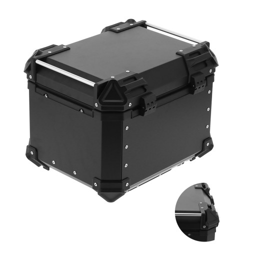 АЛЮМИНИЕВЫЙ ЧЕХОЛ ДЛЯ МОТОЦИКЛА ОБЪЕМОМ 45 Л С КОЖАНОЙ ПОДКЛАДКОЙ SOFT PRACTICAL