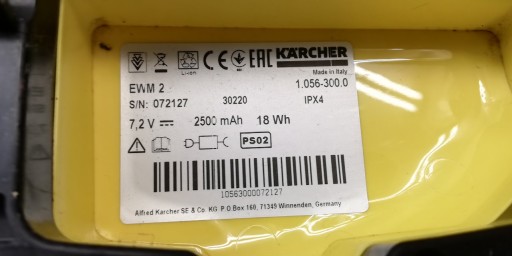Аккумуляторная электрическая швабра KARCHER EWM 2