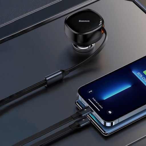 АВТОМОБИЛЬНОЕ ЗАРЯДНОЕ УСТРОЙСТВО USB C ДЛЯ APPLE LIGHTNING BASEUS
