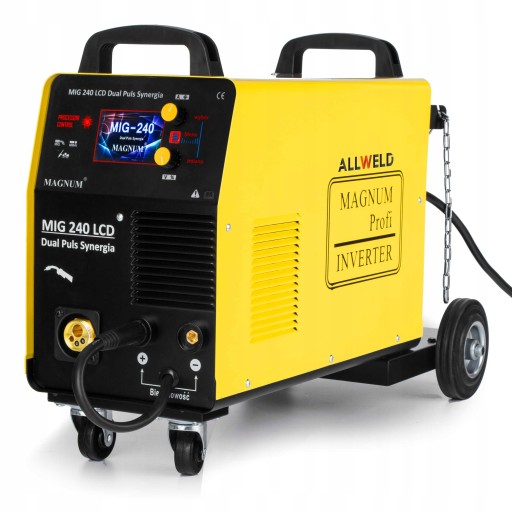 ИНВЕРТОРНЫЙ СВАРОЧНЫЙ АППАРАТ MAGNUM MIG 240 DUAL PULS MAG MMA FLUX TIG 200A 3IN1