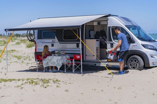 Маркиза на крышу в кассете Fiamma F80 400m Polar Royal Blue