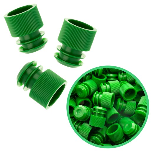 KOREK ZATYCZKA DO PROBÓWEK FIOLEK PLASTIKOWY ROZPOROWY ZIELONY 12mm x500