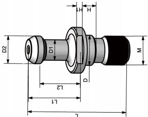 ГРИБОЧНЫЙ КОНЕЦ BT40 45* L60