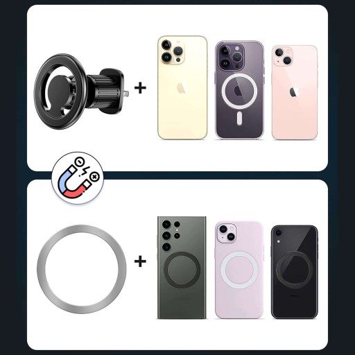 Uchwyt magnetyczny na telefon do samochodu mag safe