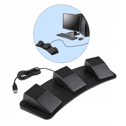 USB-педаль, тройной игровой переключатель для ПК