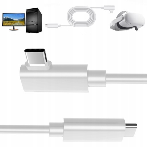 КАБЕЛЬ ALOGY 5M 2xUSB-C ДЛЯ VR OCULUS LINK QUEST 2