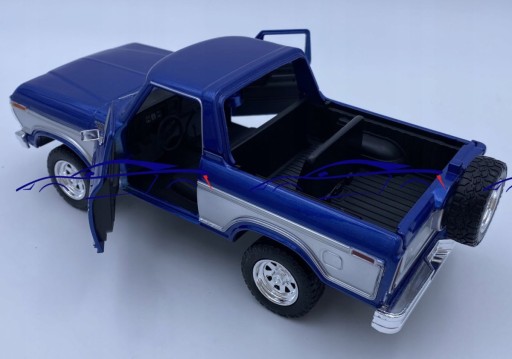 Ford Bronco (открытый верх) 1978 1:24 Motormax 79372