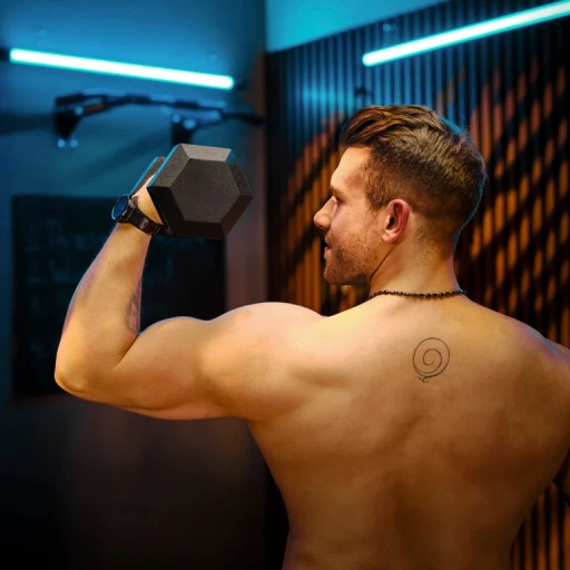 Hantla hex hantel żeliwny do ćwiczeń gumowany żeliwny 15kg Trex Sport