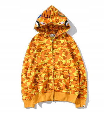 Толстовка Bape Shark kangaroo, зеленый камуфляжный кенгуру