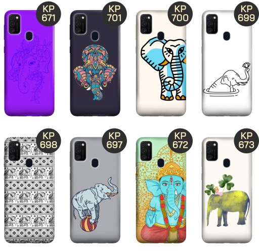 ETUI DO SAMSUNG GALAXY M21 WZORY SŁOŃ SŁONIE SŁONIKI OBUDOWA POKROWIEC CASE