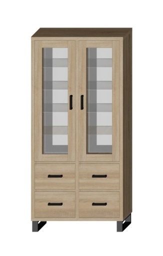 Шкаф SARA LOFT 2D4SZ 100 высокий металлический - ремесленник