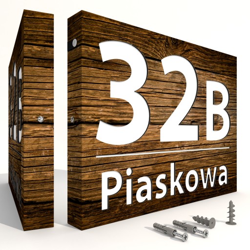 Подсветка номера дома, адресная доска, адрес 1RB LED 30x40