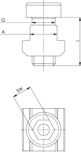 7600BF-30 Монтажный комплект M16x24 AMF