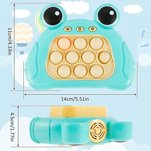 Игра FAST PUSH POP IT PUZZLE антистресс FROG расцветки