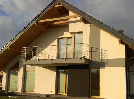 Balustrada nierdzewna, schodowa balkonowa barierka 5 x Ø12 mm długość 2,5 m