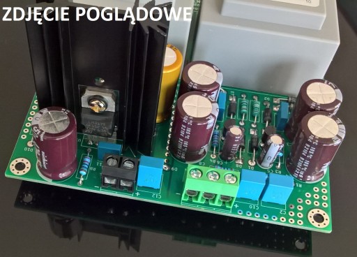 Płytka PCB do zasilacza LM317/LM337+LM317