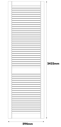 Ажурные мебельные дверные фасады. Размеры 59,4 х 242,2 см.