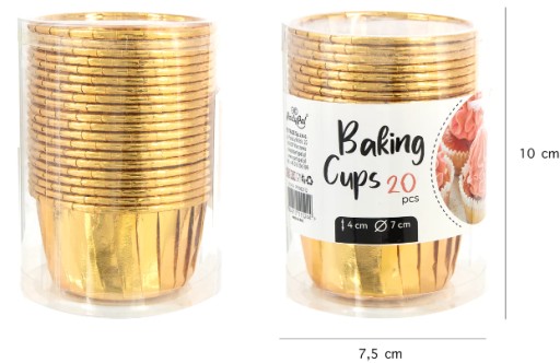 PAPER CUPS пудра розовая розовое золото горошек горошек горошек 6шт