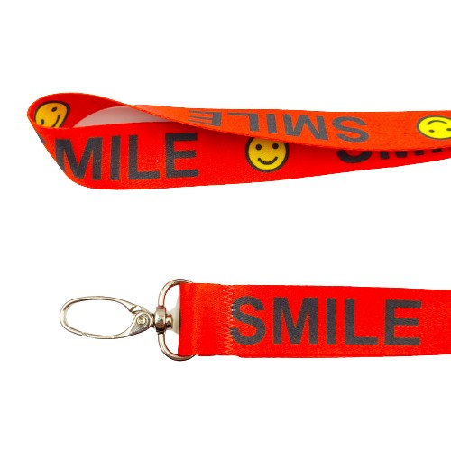 Ремешок шейный для ключей телефона 20мм SMILE