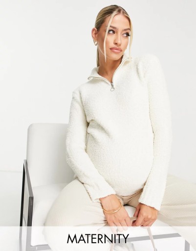 ЖЕНСКИЙ джемпер для беременных MISSGUIDED на молнии 34/36 1RRJ