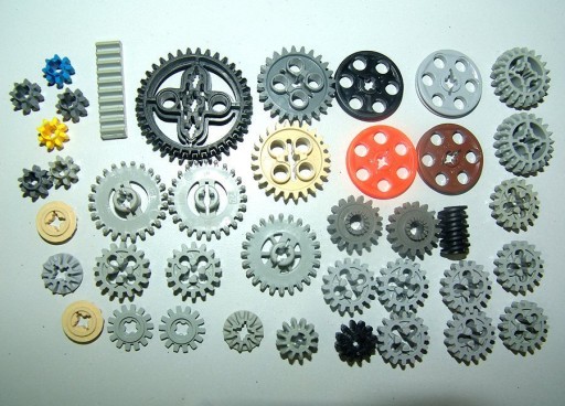 MIX TH9 = Шестеренки LEGO TECHNIC 40 шт - на 20% ДЕШЕВЛЕ